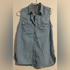 Eddie Bauer Sky Blue Sleeveless Vest